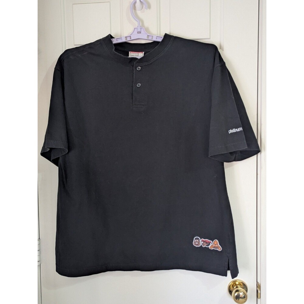 VTG FUBU Fat Albert Tee Mens XL Black S/S Junkyard Cartoon 90s Embroidered Logo
